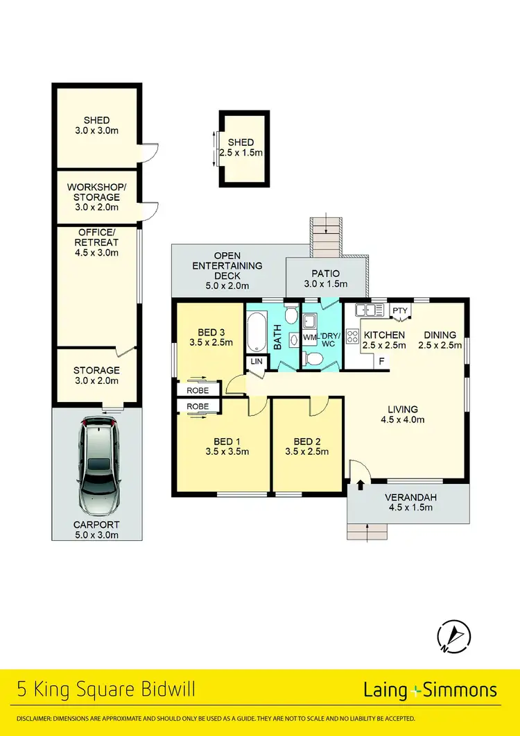Floorplan of Homely house listing, 5 King Square, Bidwill NSW 2770