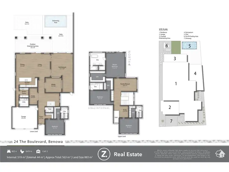 Floorplan of Homely house listing, 24 The Boulevard, Benowa QLD 4217