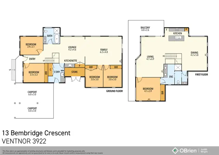 Floorplan of Homely house listing, 13 Bembridge Crescent, Ventnor VIC 3922