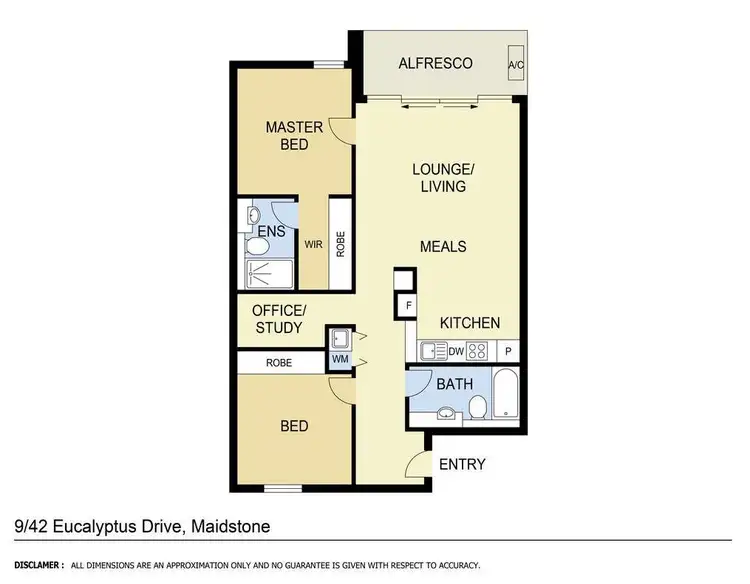 Floorplan of Homely apartment listing, 9/42 Eucalyptus Drive, Maidstone VIC 3012