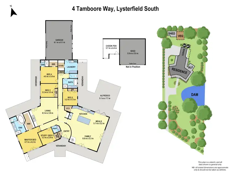 Floorplan of Homely house listing, 4 Tamboore Way, Lysterfield South VIC 3156