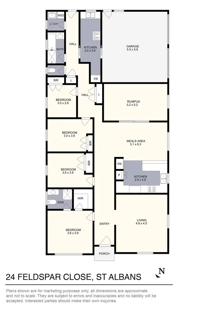 Floorplan of Homely house listing, 24 Feldspar Close, St Albans VIC 3021