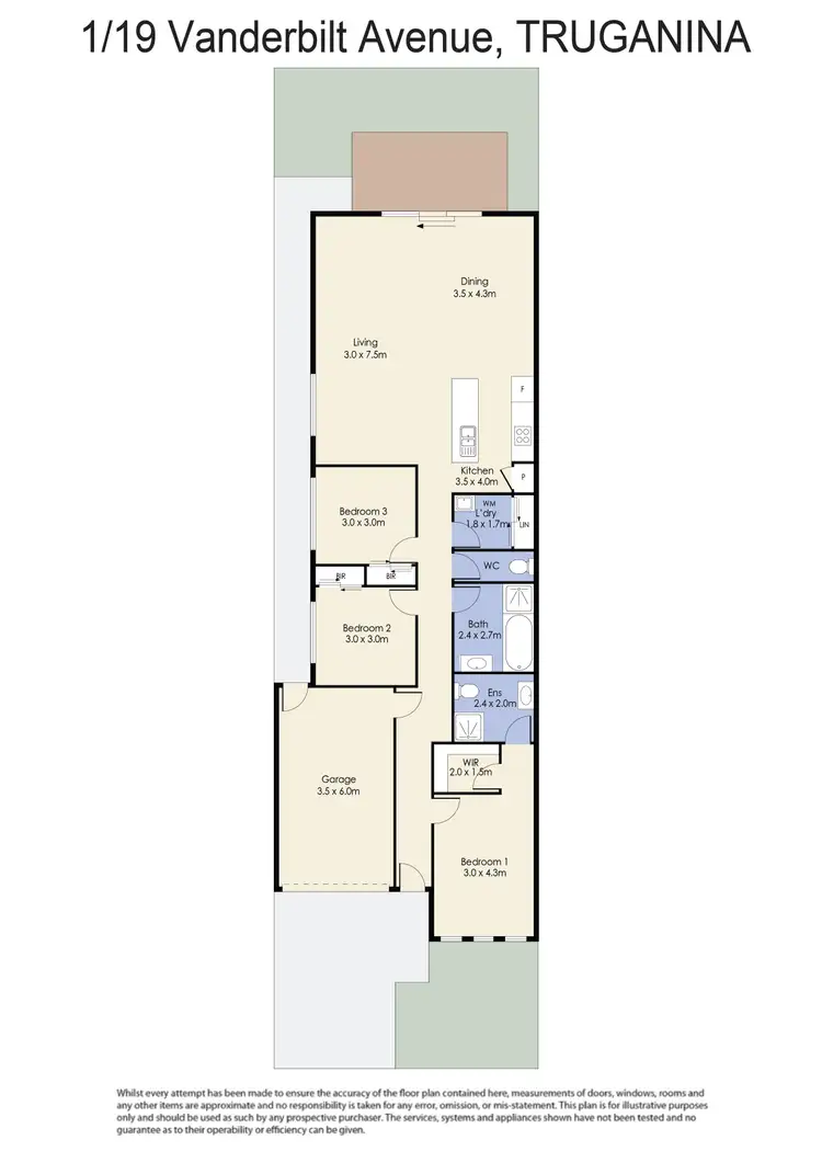Floorplan of Homely unit listing, 1/19 Vanderblit Avenue, Truganina VIC 3029