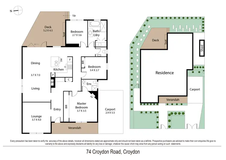 Floorplan of Homely house listing, 74 Croydon Road, Croydon VIC 3136