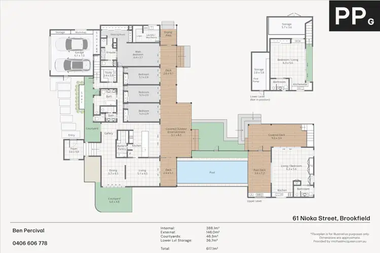 Floorplan of Homely house listing, 61 Nioka Street, Brookfield QLD 4069