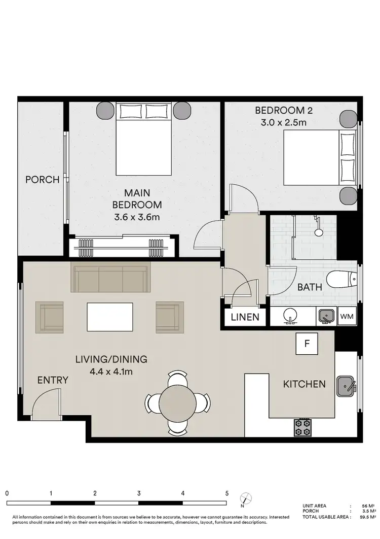 Floorplan of Homely unit listing, 2/60 Main Road, Claremont TAS 7011