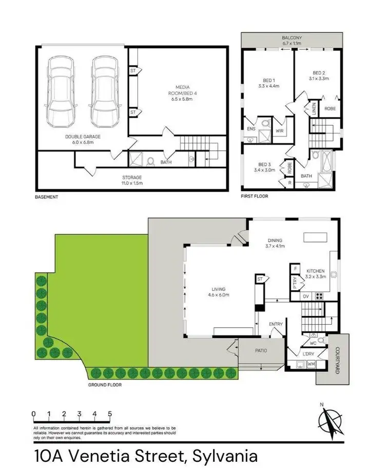 Floorplan of Homely house listing, 10a Venetia Street, Sylvania NSW 2224
