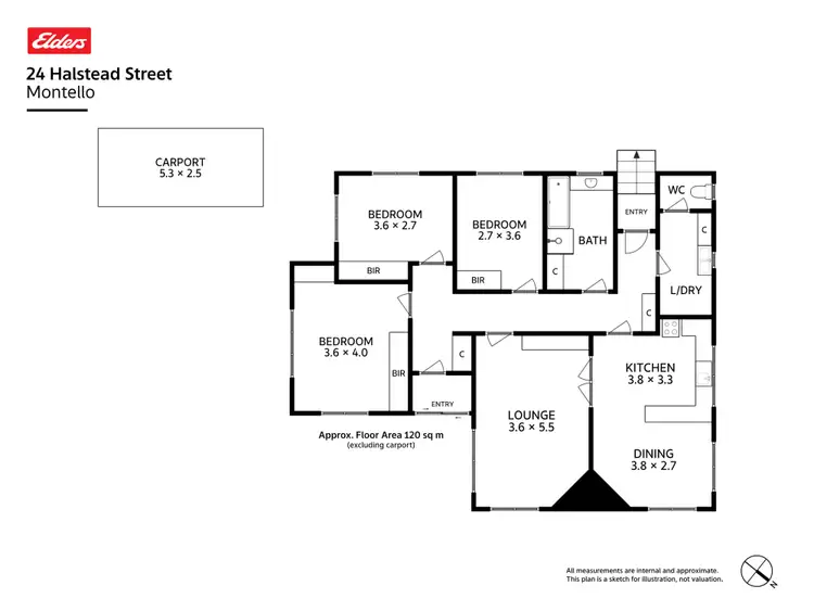 Floorplan of Homely house listing, 24 Halstead Street, Montello TAS 7320
