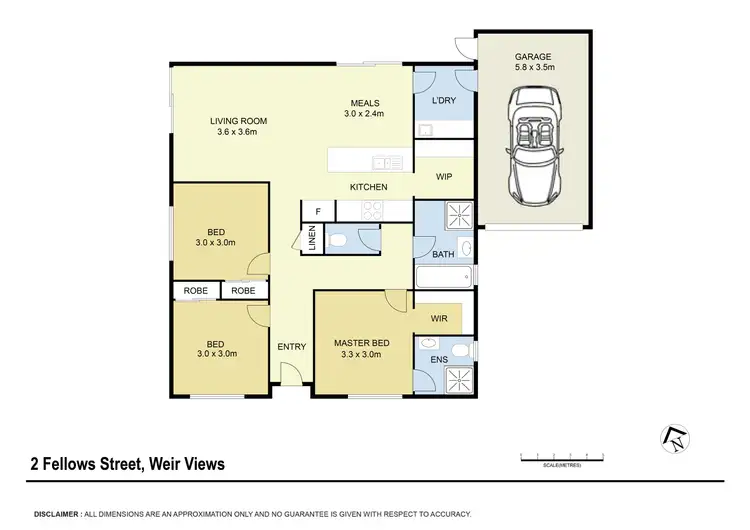 Floorplan of Homely house listing, 2 Fellows Street, Weir Views VIC 3338