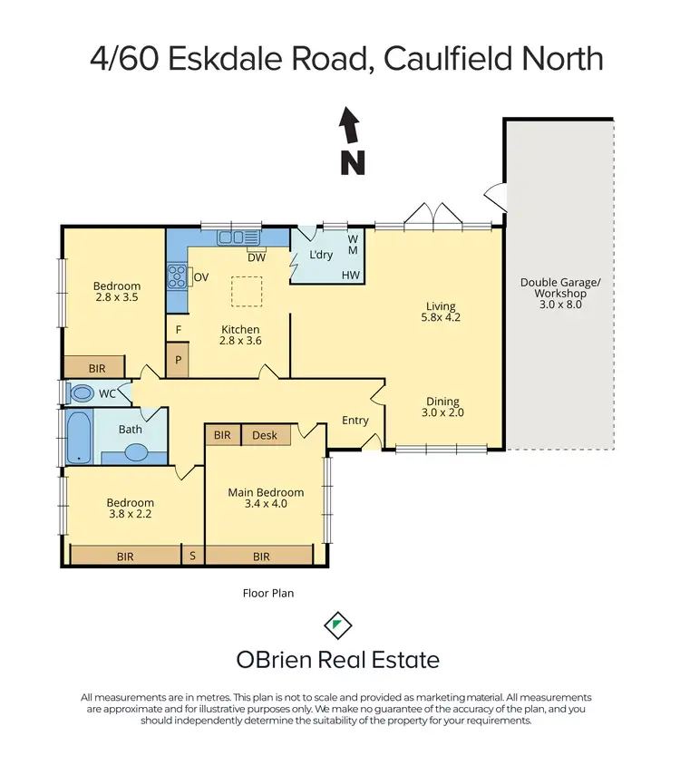 Floorplan of Homely unit listing, 4/60 Eskdale Road, Caulfield North VIC 3161