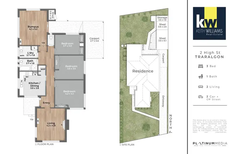 Floorplan of Homely house listing, 2 High Street, Traralgon VIC 3844