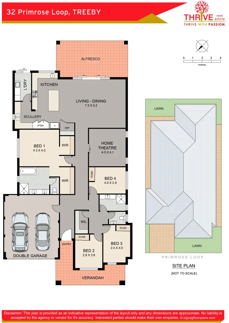 Floorplan of Homely house listing, 32 Primrose Loop, Treeby WA 6164