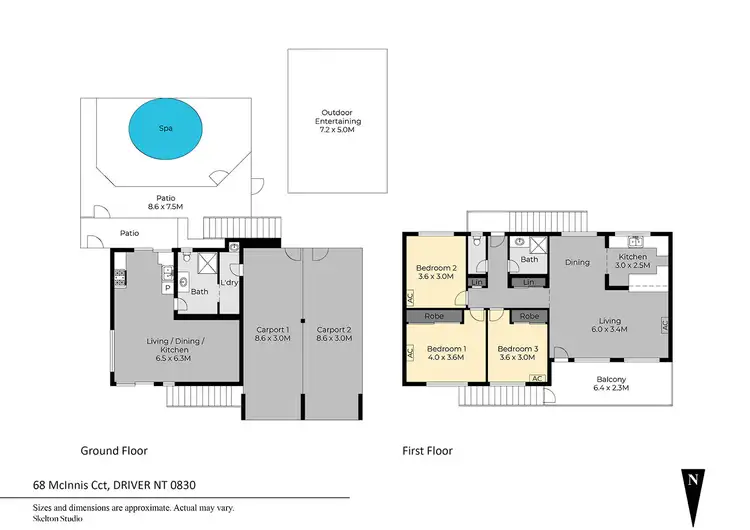 Floorplan of Homely house listing, 68 McInnis Circuit, Driver NT 830