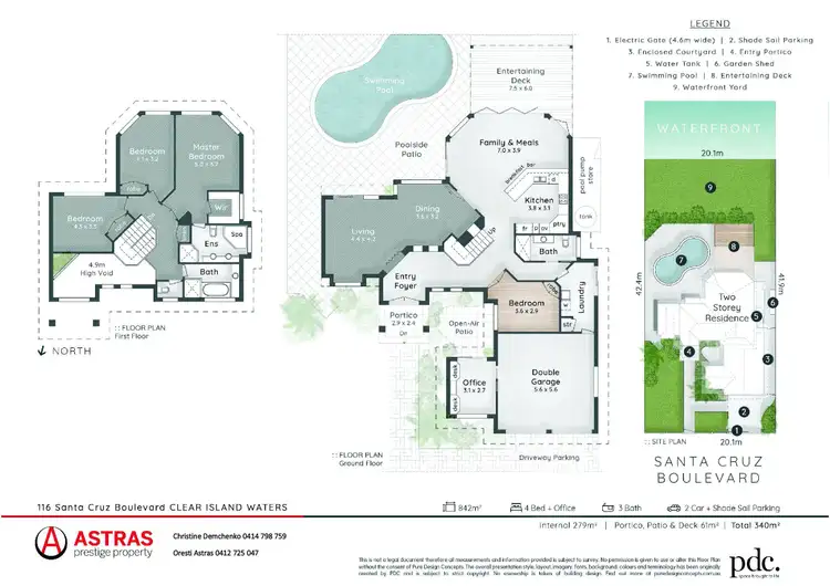 Floorplan of Homely house listing, 116 Santa Cruz Boulevard, Clear Island Waters QLD 4226