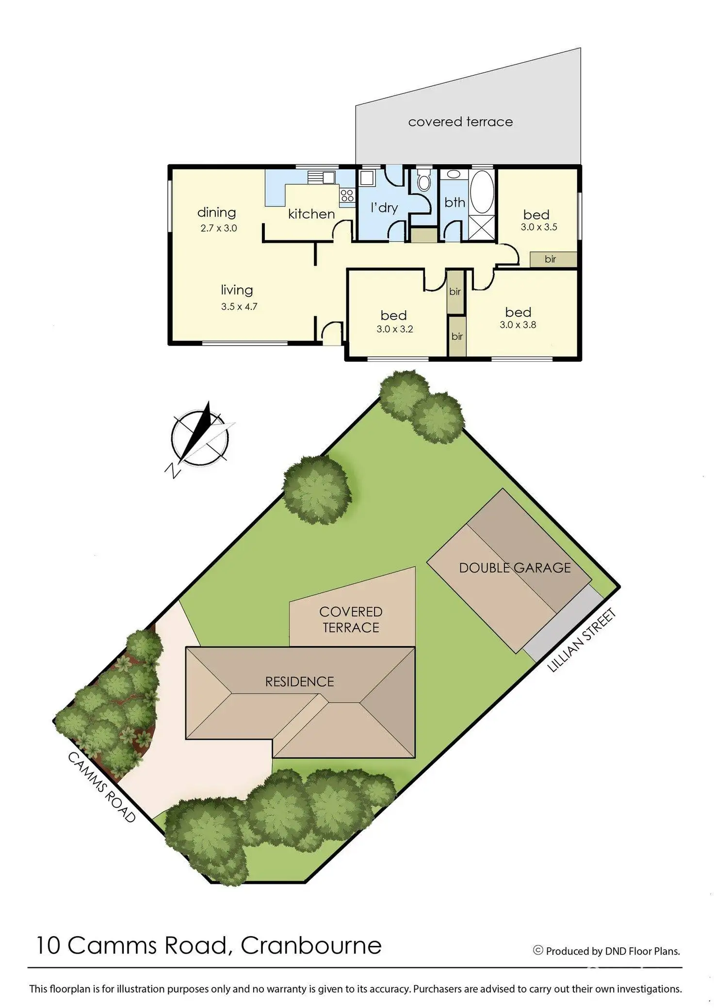 Floorplan of Homely house listing, 10 Camms Road, Cranbourne VIC 3977