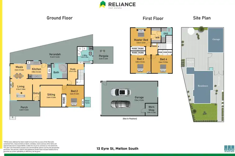 Floorplan of Homely house listing, 13 Eyre Street, Melton South VIC 3338