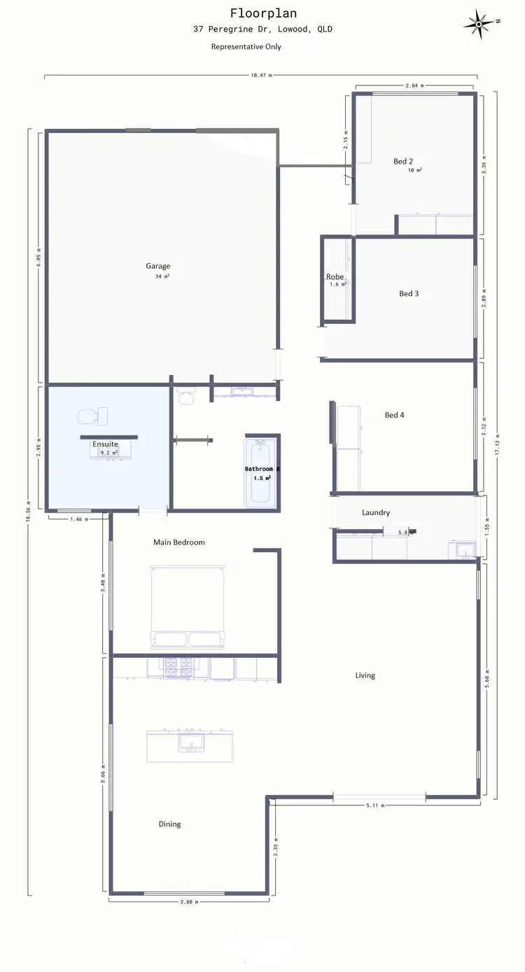 Floorplan of Homely house listing, 37 Peregrine Drive, Lowood QLD 4311