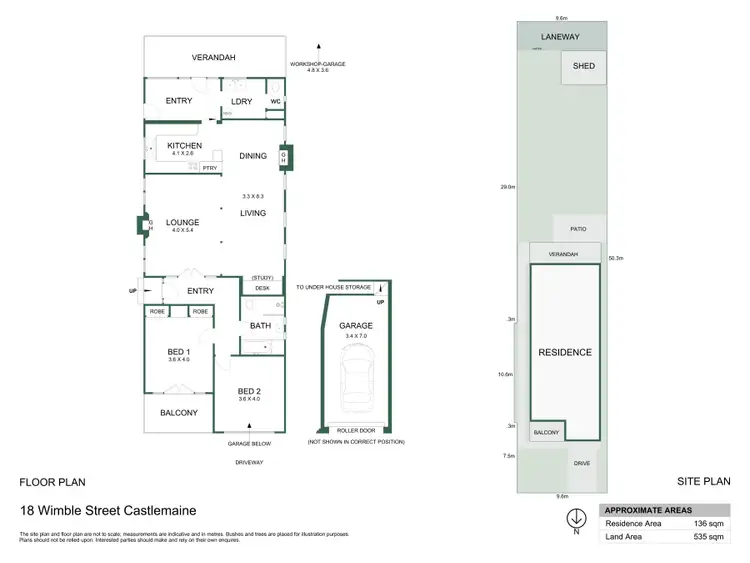 Floorplan of Homely house listing, 18 Wimble Street, Castlemaine VIC 3450