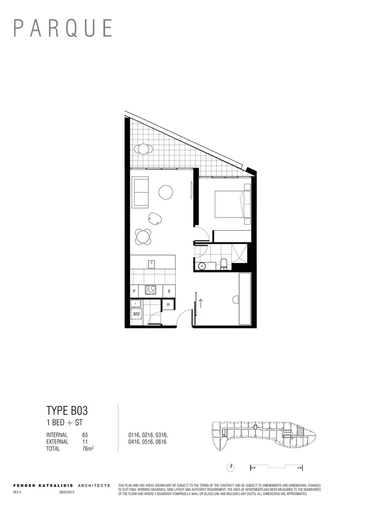 Floorplan of Homely apartment listing, 216/555 St Kilda Road, Melbourne VIC 3004