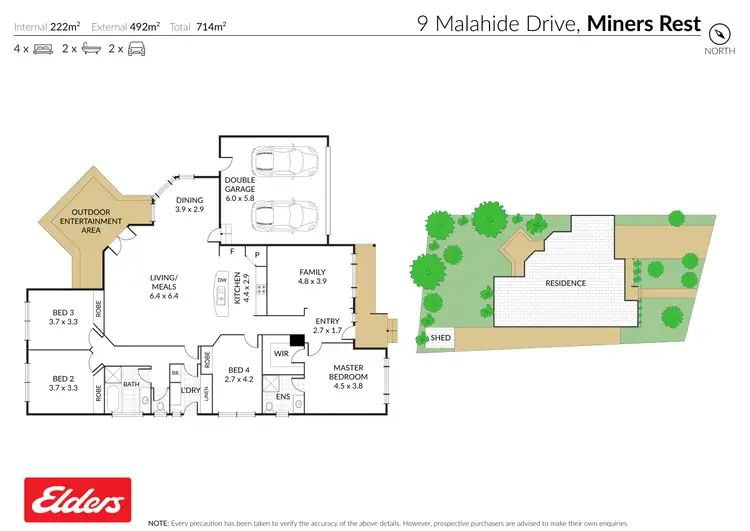 Floorplan of Homely house listing, 9 Malahide Drive, Miners Rest VIC 3352