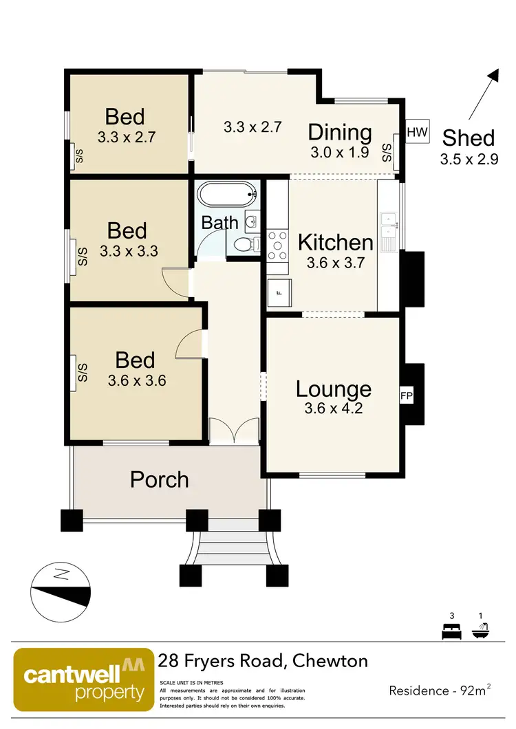 Floorplan of Homely house listing, 28 Fryers Road, Chewton VIC 3451