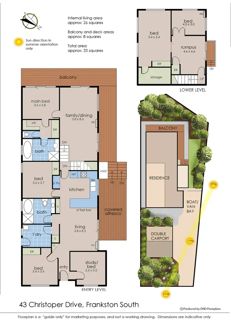 Floorplan of Homely house listing, 43 Christopher Drive, Frankston South VIC 3199