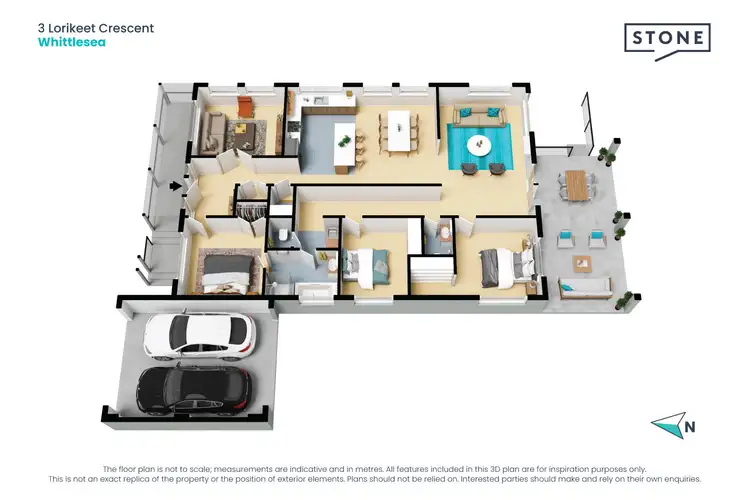 Floorplan of Homely house listing, 3 Lorikeet Crescent, Whittlesea VIC 3757
