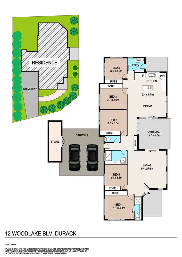 Floorplan of Homely house listing, 12 Woodlake Boulevard, Durack NT 830