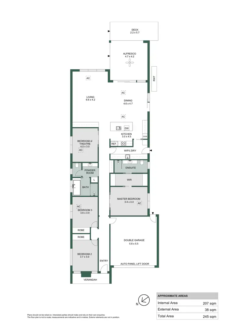 Floorplan of Homely house listing, 36 Warren Avenue, Glenelg North SA 5045