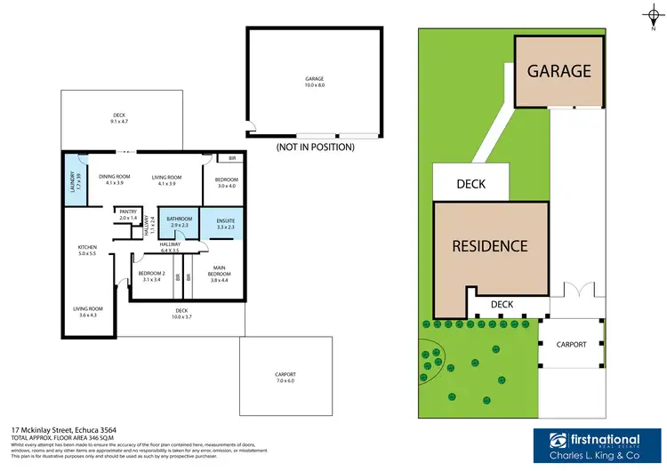 Floorplan of Homely house listing, 17 McKinlay Street, Echuca VIC 3564
