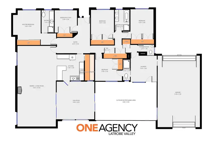 Floorplan of Homely house listing, 4 Alpha Court, Moe VIC 3825