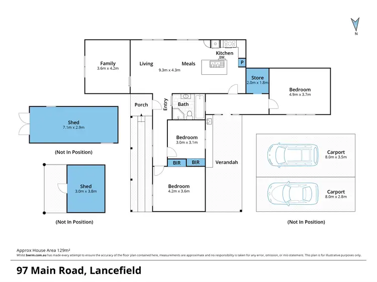 Floorplan of Homely house listing, 97 Main Road, Lancefield VIC 3435