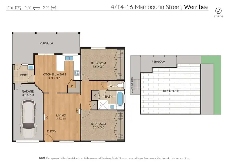 Floorplan of Homely unit listing, 4/14-16 Mambourin Street, Werribee VIC 3030