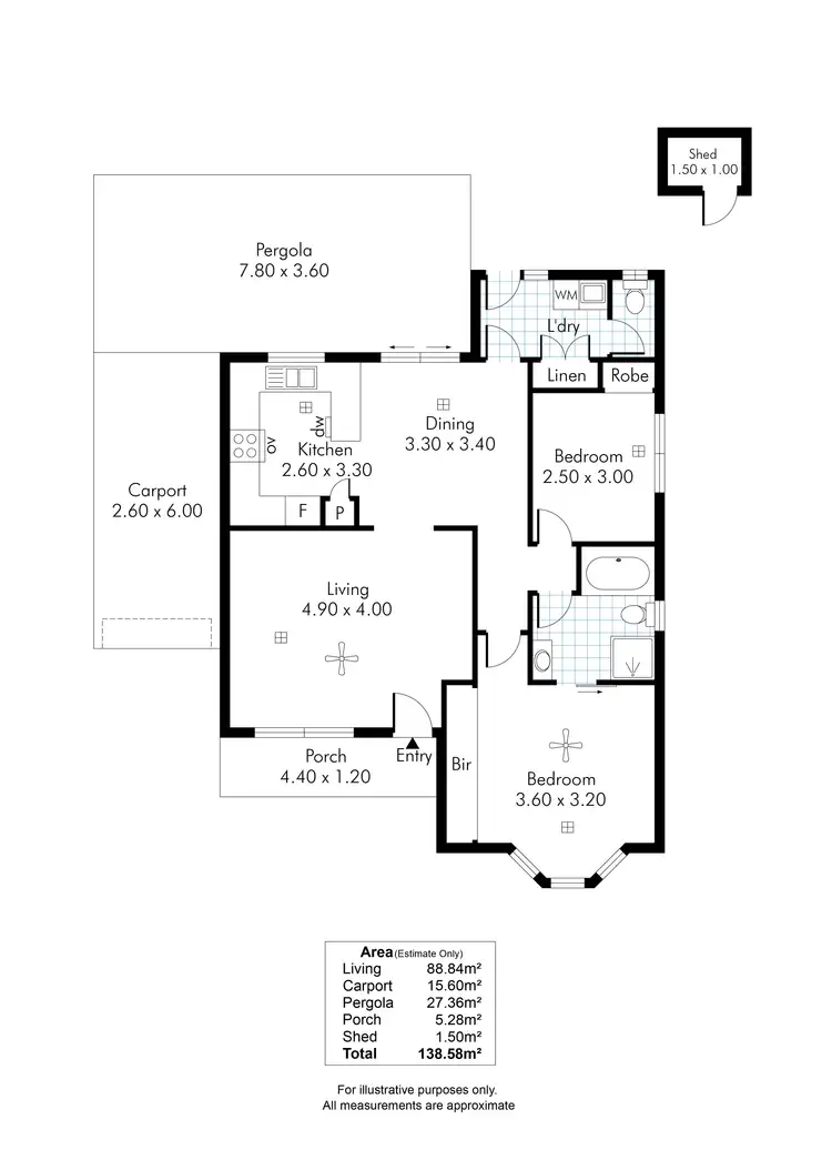 Floorplan of Homely unit listing, 2/16 Keith Avenue, North Plympton SA 5037