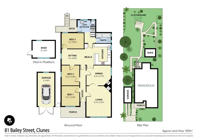 Floorplan of Homely house listing, 81 Bailey Street, Clunes VIC 3370
