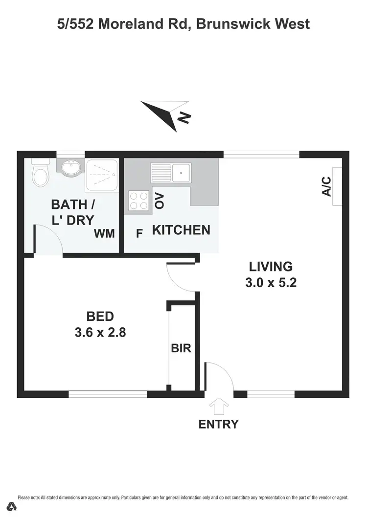Floorplan of Homely apartment listing, 5/552 Moreland Road, Brunswick West VIC 3055