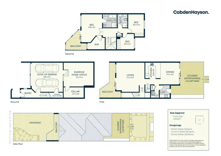 Floorplan of Homely townhouse listing, 10 Mortimer Lewis Drive, Huntleys Cove NSW 2111