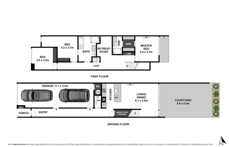 Floorplan of Homely townhouse listing, 30 Sharp Circuit, Mill Park VIC 3082