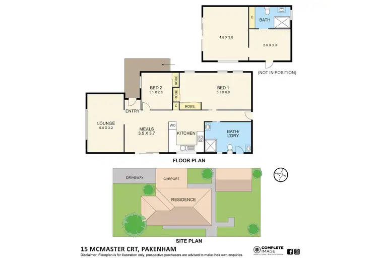 Floorplan of Homely house listing, 15 McMaster Court, Pakenham VIC 3810