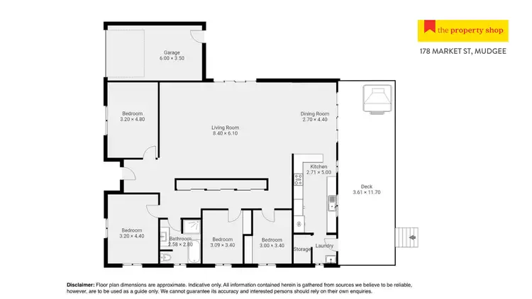 Floorplan of Homely house listing, 178 Market Street, Mudgee NSW 2850
