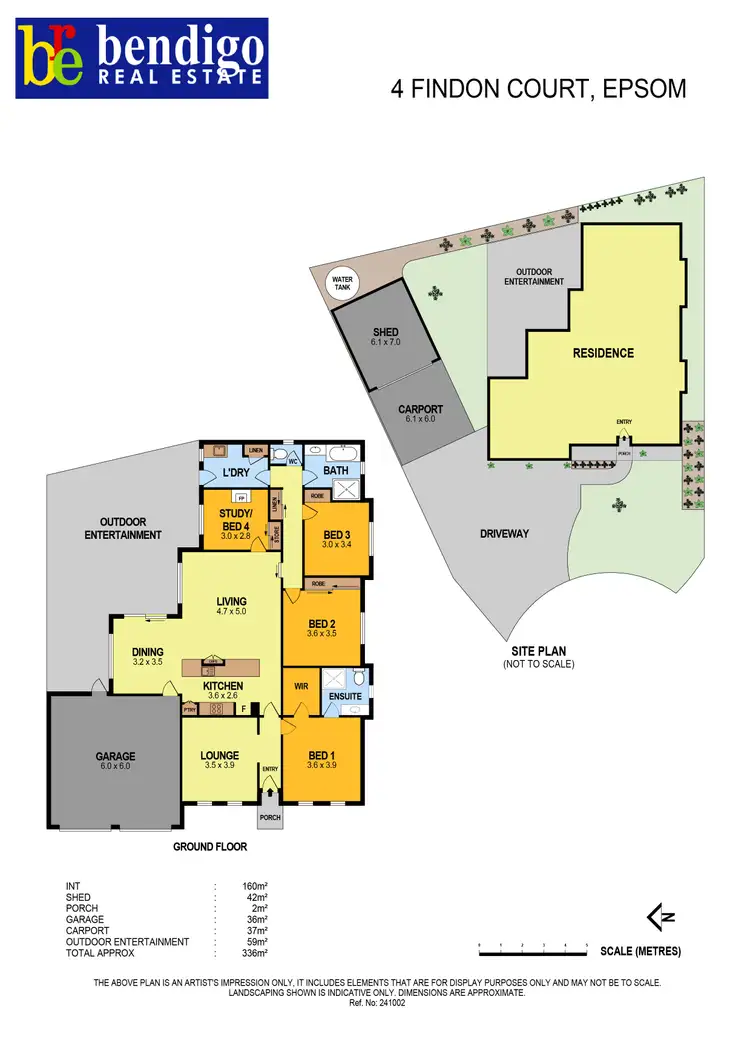 Floorplan of Homely house listing, 4 Findon Court, Epsom VIC 3551