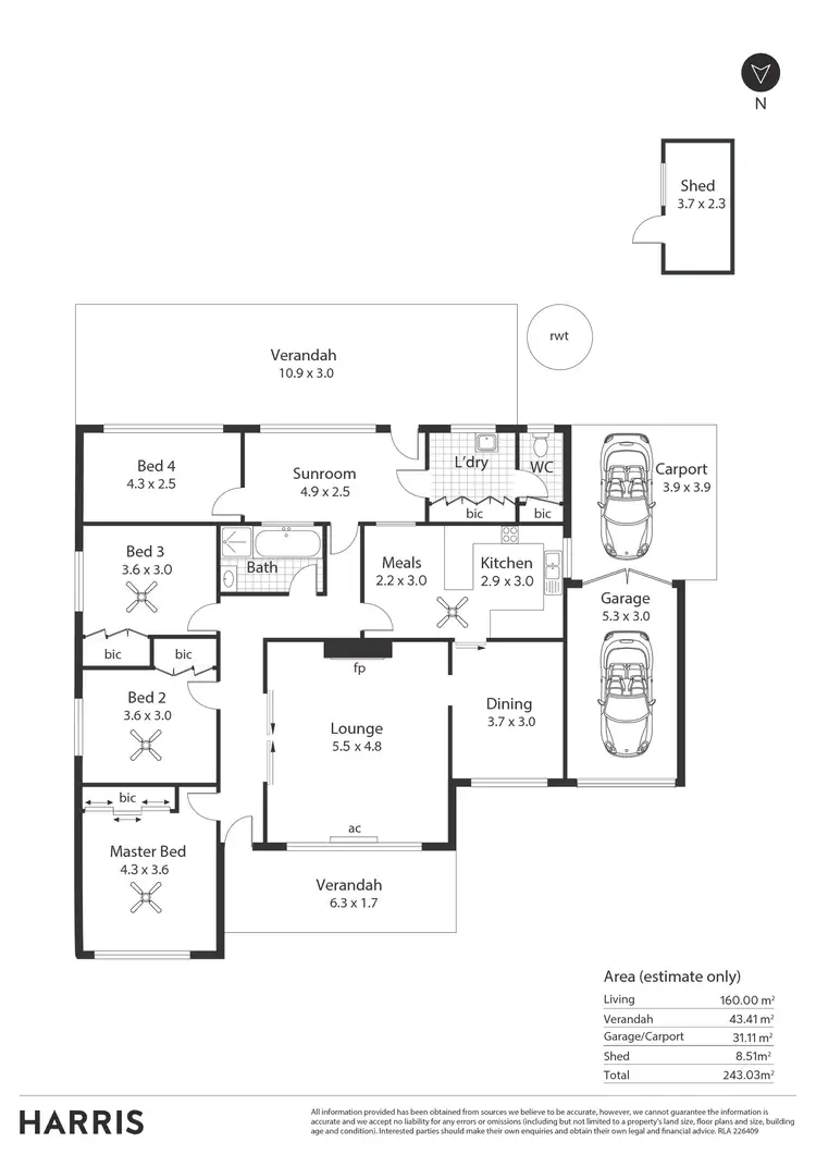 Floorplan of Homely house listing, 78 Cresdee Road, Campbelltown SA 5074
