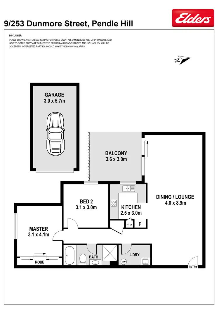 Floorplan of Homely unit listing, 9/253-255 Dunmore Street, Pendle Hill NSW 2145