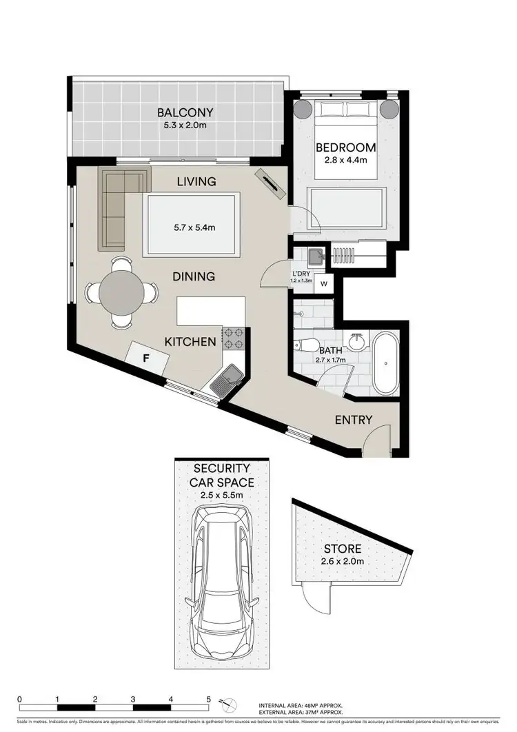 Floorplan of Homely apartment listing, 5/32 Noble Avenue, Strathfield NSW 2135