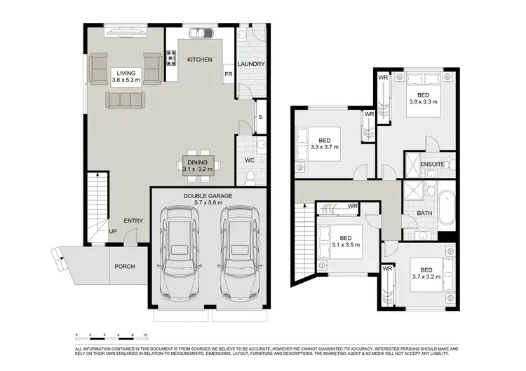 Floorplan of Homely townhouse listing, 6/30 Hillcrest Road, Quakers Hill NSW 2763