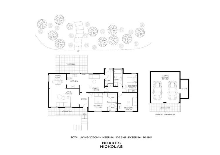 Floorplan of Homely house listing, 1 Caryn Place, Wattle Park SA 5066