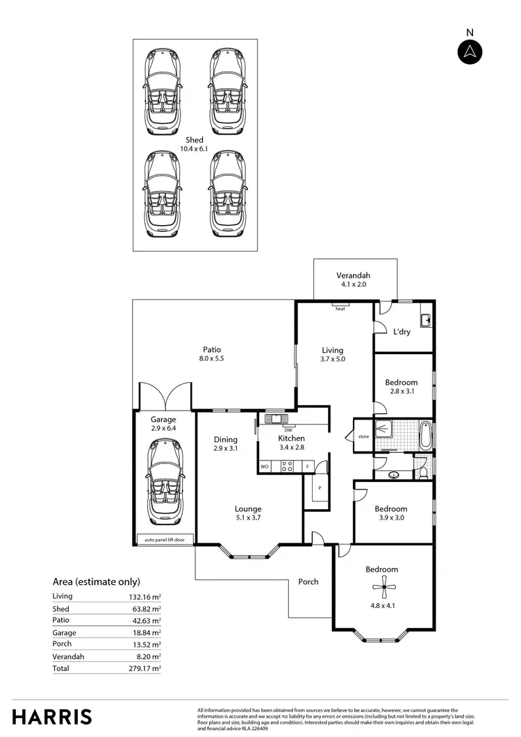 Floorplan of Homely house listing, 24 Fryer Street, Hallett Cove SA 5158