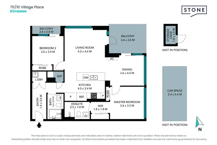 Floorplan of Homely apartment listing, 711/10 Village Place, Kirrawee NSW 2232