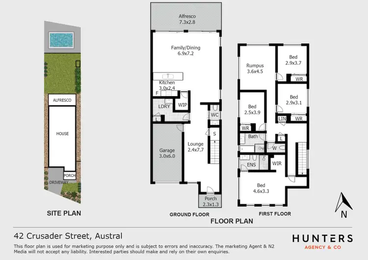 Floorplan of Homely house listing, 42 Crusader Street, Austral NSW 2179