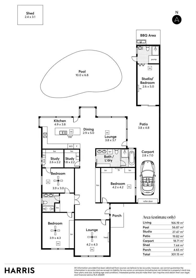 Floorplan of Homely house listing, 37 Caulfield Avenue, Cumberland Park SA 5041